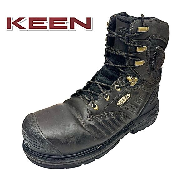 Keen Men's CSA Philadelphia+ 8" Insulated WP Boot Carbon-Fibre Toe Brown 9 EE - Picture 1 of 12